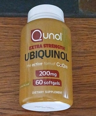 Qunol 200mg Ubiquinol Powerful Antioxidant for Heart and Vascular Health - 60...
