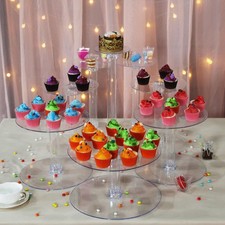 8 Tiers Clear Acrylic Wedding Acrylic Cupcake CAKE Stand Birthday Party Display