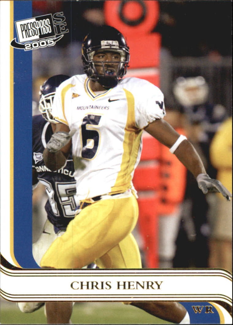 Chris Henry Press Pass Se #25 Gold