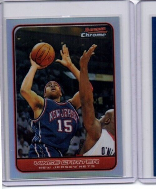 2006-07 Bowman Draft Picks & Stars Chrome Refractor #236/249 Vince Carter #8 NJ