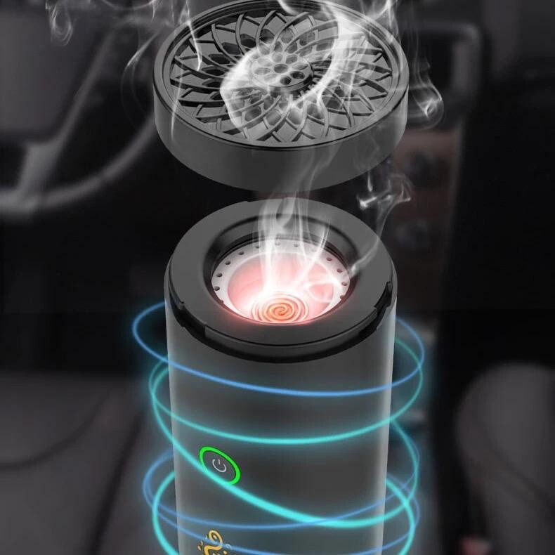 Bruciatore Incenso Portatile Per Auto, In Alluminio, Ricaricabile USB, Batteria 2000-4000mAh, Silenzioso E Antiscivolo, Per Auto E Casa