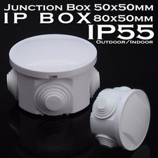 WATERPROOF IP55 PLASTIC JUNCTION BOX OUTDOOR CASE CABLE WIRE CONNECTOR TERMINAL