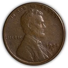 1925-S Lincoln Wheat Cent Almost Uncirculated AU Coin, Issues #10750