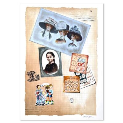 Arie Azene ''Family Album II'' Hand Signed Numbered Limited Edition Art