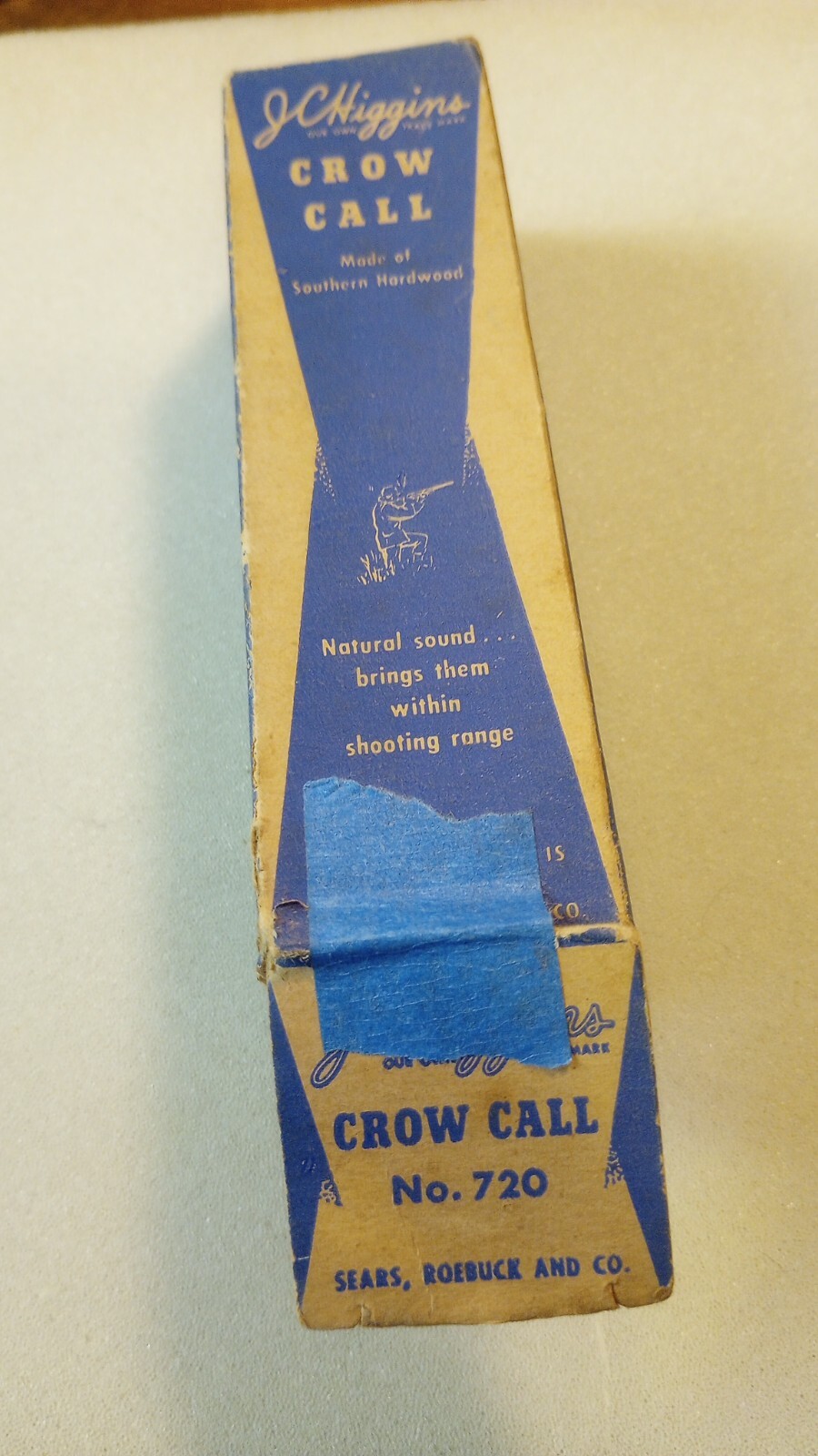 Vintage JC Higgins Crow Call No. 720 Sears Roebuck Co w/ Original Box