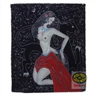 Chinese Yunnan Folk Art Handmade Wall Hanging Batik Tapestry - Beauty and Animal