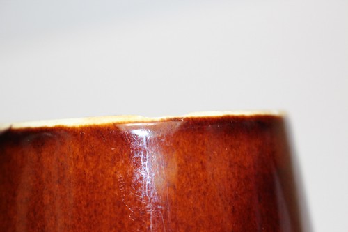 Lote de 2 tazas de café por goteo marrón vintage a prueba de horno de casco EE. UU. - Imagen 7 de 11