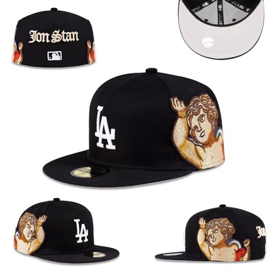 NEW Jon Stan Fitted Caps Los Angeles LA Dodgers Mens Hats Baseball Cap Era
