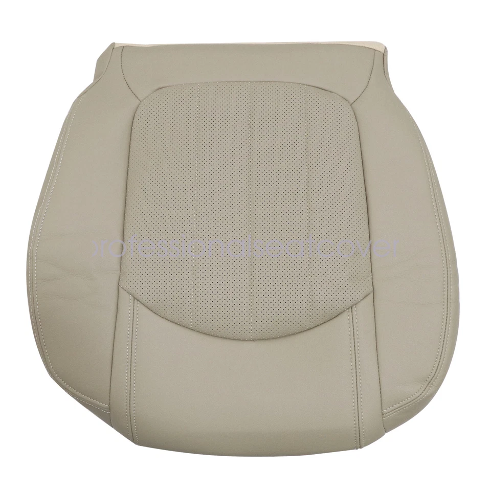 Cubierta de asiento de cuero perforado inferior para conductor Chevy Traverse 2009-2012 color tostado Foto 3 de 4