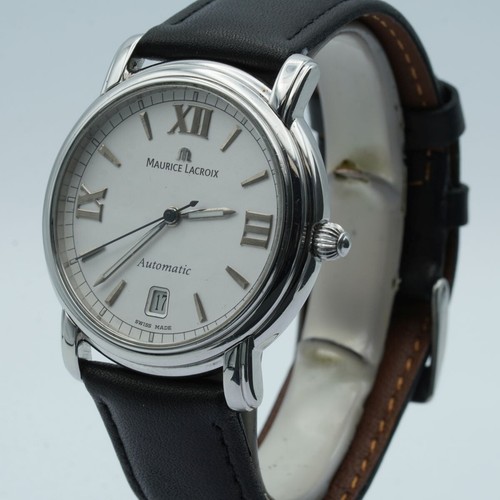 MAURICE LACROIX PONTOS AUTOMATIK HERREN UHR STAHL 68775 ARMBANDUHR ML203 - Bild 4 von 9