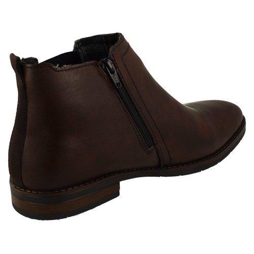 Botas Chelsea de cuero marrón para hombre Rieker '10374' con cremallera - Imagen 5 de 18