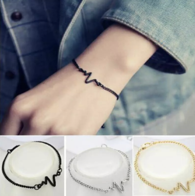 Women's Fashion Jewelry Heartbeat Bracelet Girl Bracelets 72-10
