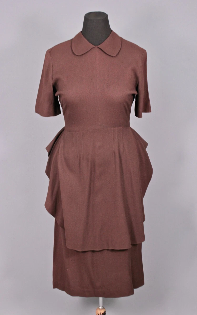 1940s peplum dress sales