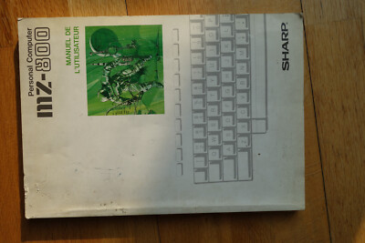 Sharp MZ-800 Handbuch Vintage Computer (FR)