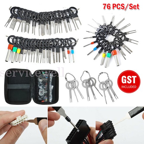 76Pcs/Set Pin Ejector Wire Kit Extractor Auto Terminal Removal ...