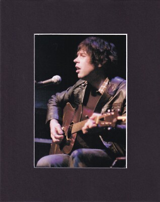 8X10'' Matted Print Photo Art Picture: Ryan Adams, 2000 Guild Guitar