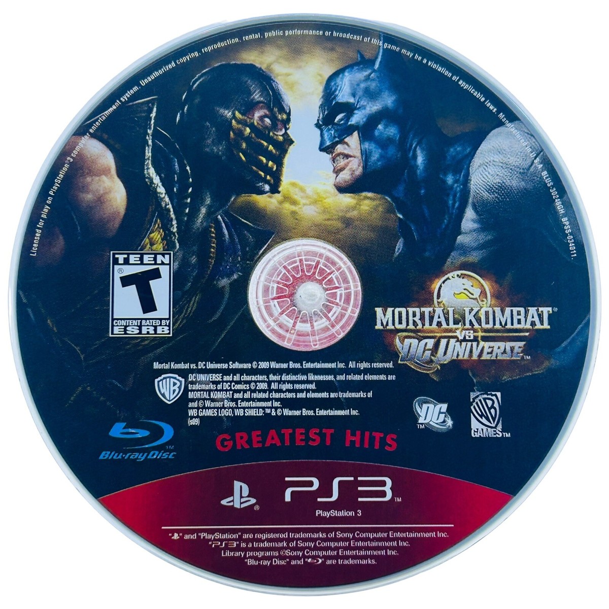 Mortal Kombat vs. DC Universe (Sony PlayStation 3, 2008) PS3 