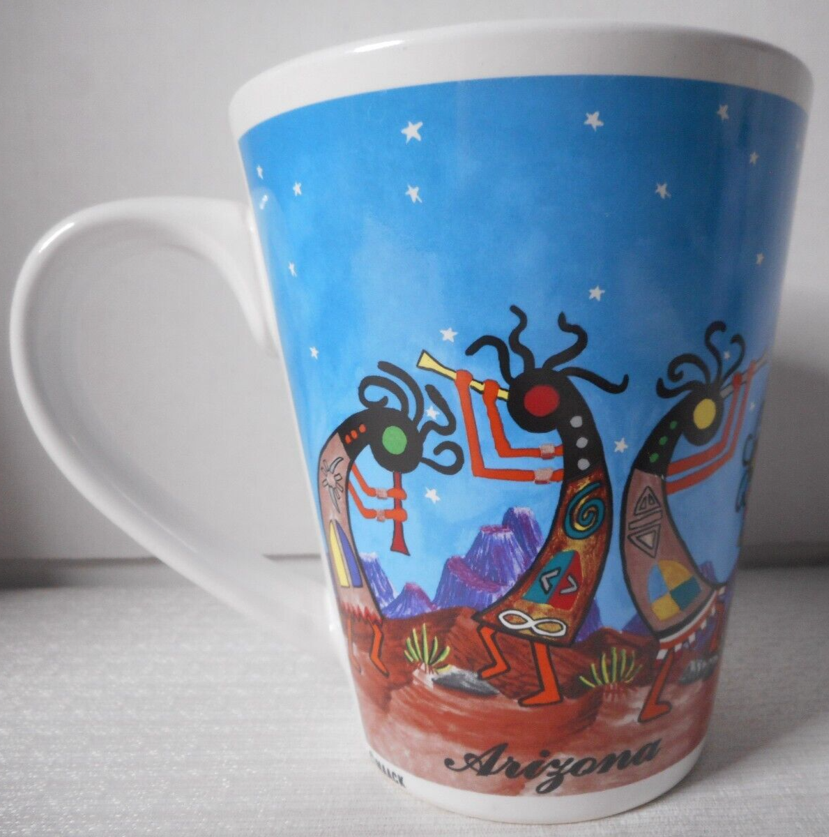 Maack Kokopelli Southwestern Design Tuscon Arizona Coffee Cup Mug Flute  Dancers | eBay