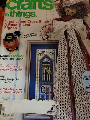 CRAFTS 'n Things  60 Free Patterns Bunny Raffia Doll Crochet Cross-Stitch B1