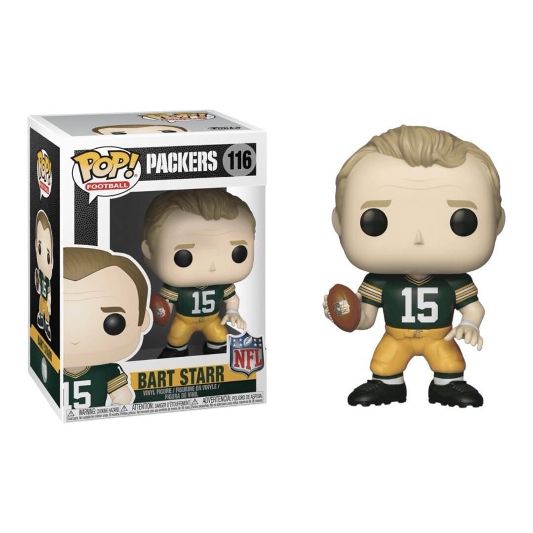 Funko Pop NFL Legends Bart Starr Green Bay Packers Vinyl Figure #116 Collectible