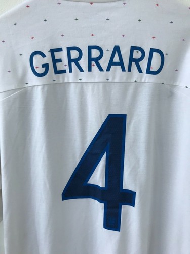 ENGLAND NATIONAL TEAM 2010 HOME FOOTBALL SOCCER SHIRT JERSEY UMBRO GERRARD NEW - Picture 8 of 10