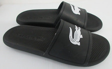 Lacoste Men's Croco Slide 119 Black Sandals Size 13