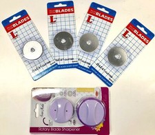 Rotary Blade Sharpener + 4 Blades (45mm)