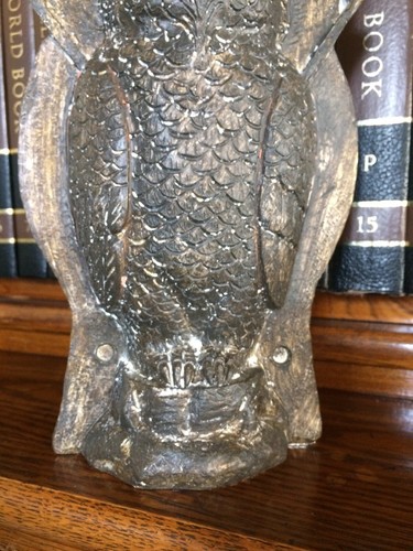 Primitive Tin Style Owl Bronze Resin Chocolate Mold Rustic Halloween Home Decor - Picture 4 of 7