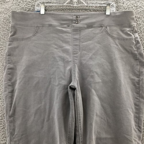 Terra Sky Ankle Skinny Pants Womens 2X Plus (actual 44x28) Gray Cotton Blend NEW - Picture 2 of 21