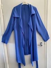 Very Lovedrobe Long Top Cover Up Jacket Sheer Blue Floaty Belt Plus 20 22 Bn