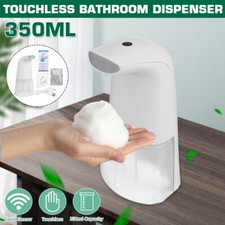350ml Automatic Soap Dispenser Touchless Handsfree Foam Liquid Kitchen Bathroom