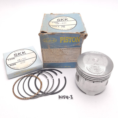Honda GL125 GL-125 Piston + Ring OS 0.75 NOS