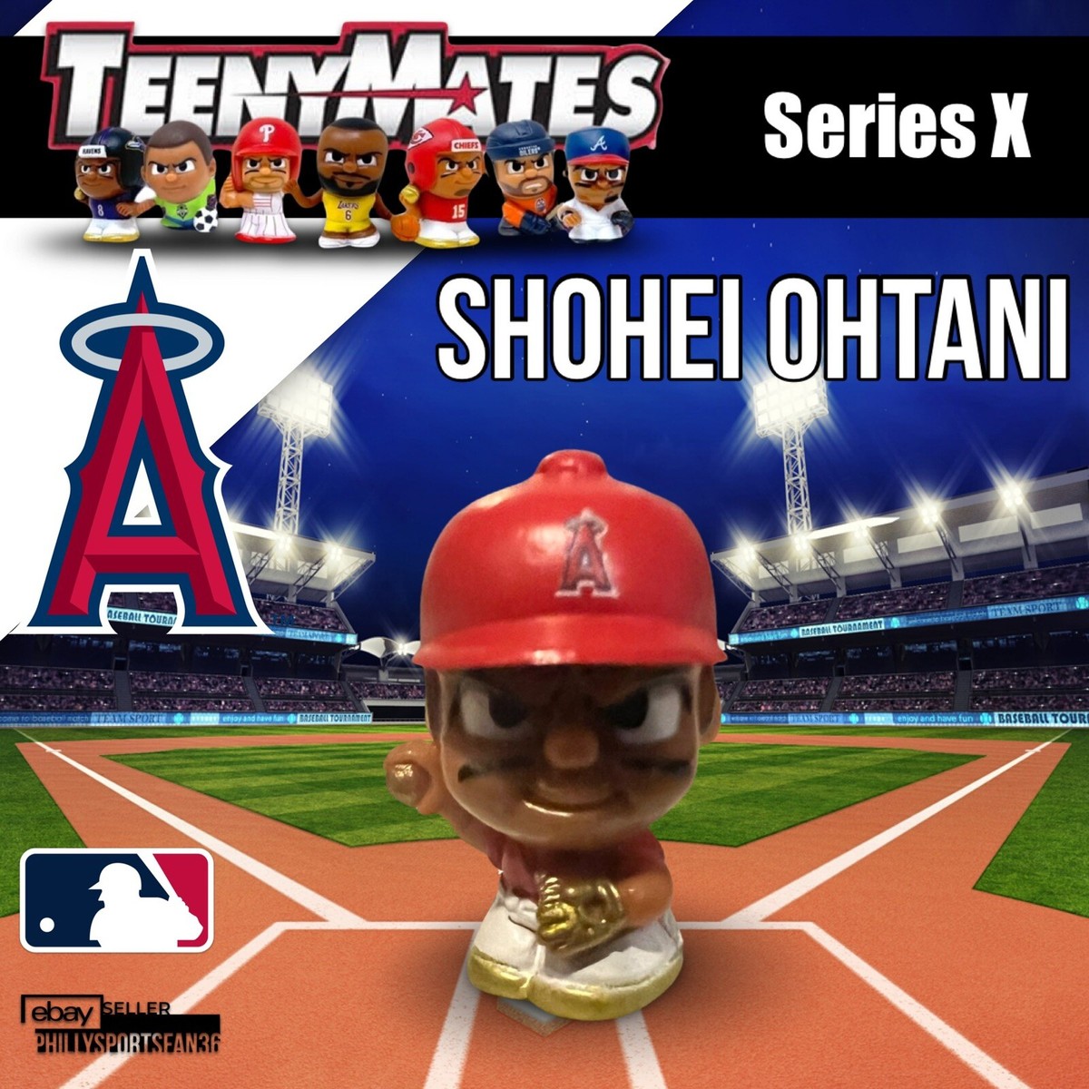 2023 Series X 10 TeenyMates Shohei Ohtani Angels Mini Figure