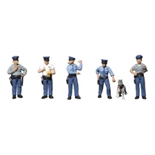 Woodland Scenics ~ HO Scale People Figures ~ Policemen ~ 6 Pieces ~ A1822
