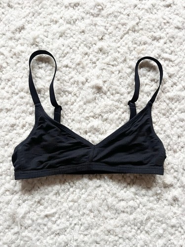 Sujetador Bralette Negativo Batido Sin Alambres Talla XS Negro - Imagen 2 de 5