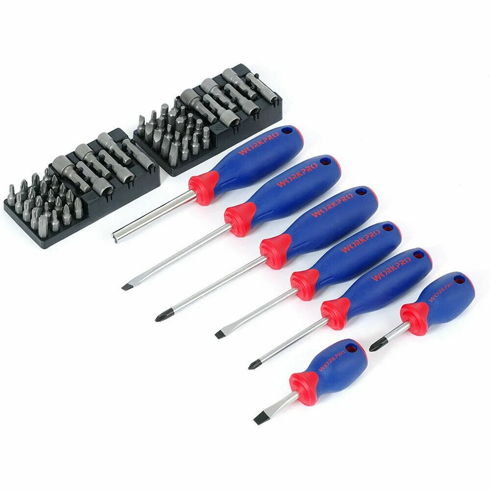 WORKPRO 322PCS Mechanics Tool Sets Kit 6-Point Socket Ratchet Repair Tool W/ Bag - Image 2 of 4