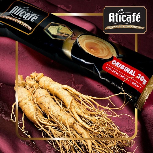 2X ALICAFE Ginseng Original TongkatAli Coffee 3in1 Premix - 18s x 30g - Picture 7 of 10