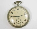 VINTAGE SOVIET RUSSIAN "MOLNIJA" POCKET WATCH 18J Story about Ural USSR (u5)