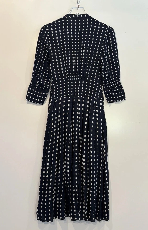 Vestido plisado Massimo Dutti (Grupo Zara) estampado de lunares ASO LETIZIA US2 EU34 Foto 4 de 4