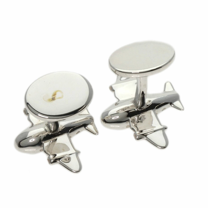 Tiffany & Co. AG925 Airplane Motif Cufflinks [VG Condition