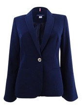Tommy Hilfiger Women's Bell-Sleeve Blazer 2, Midnight 