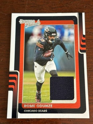 2025 Donruss THREADS JERSEY RELIC Rome Odunze Chicago Bears #DTH-ROE