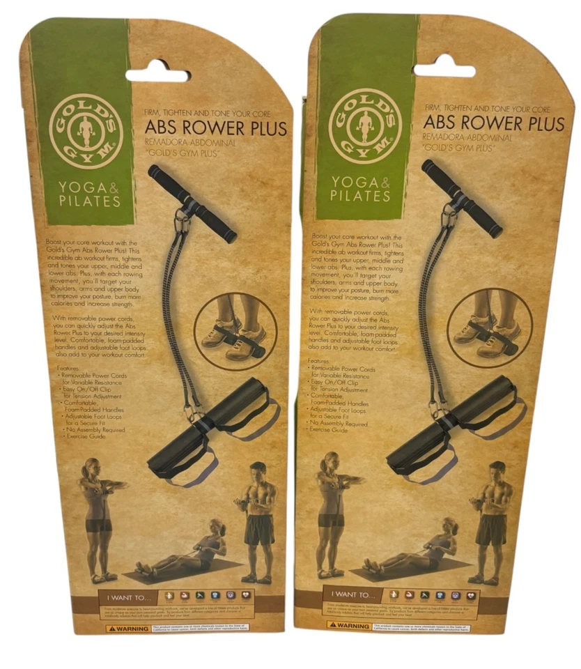 LOTE DE 2 GYMNASIOS DORADOS Yoga y Pilates Abs Remo Plus GG-3060R Foto 2 de 3