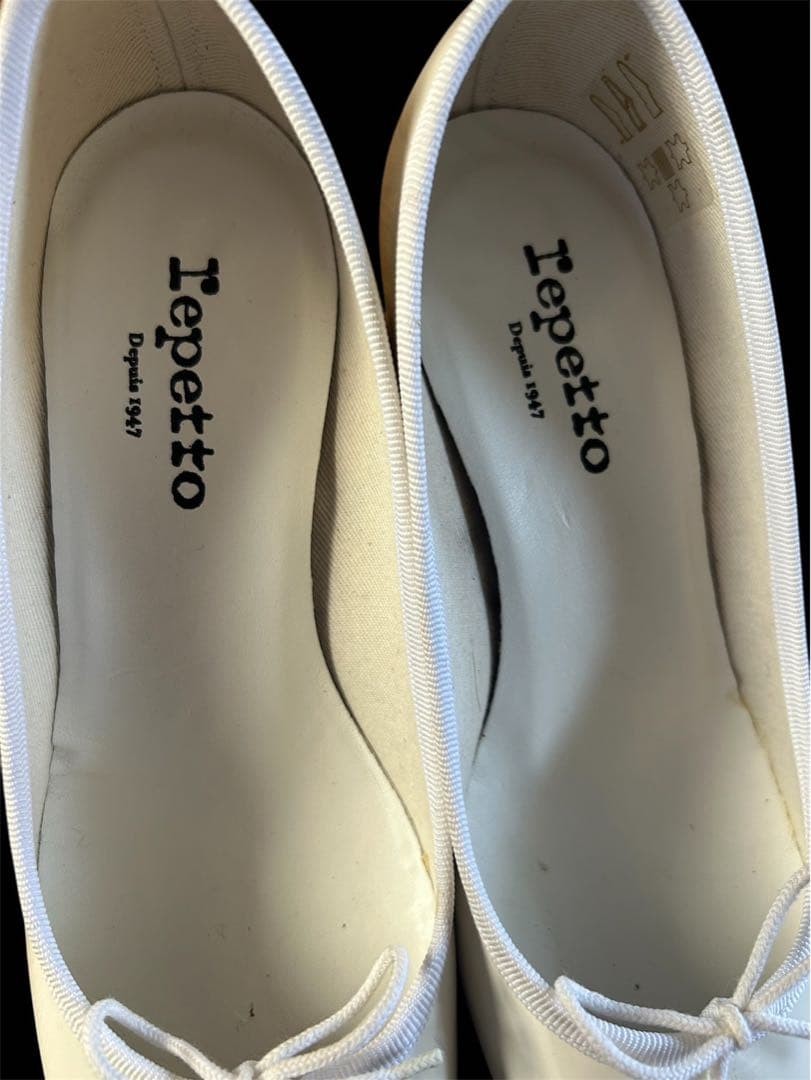 Repetto Camille Ballet Flats White Patent Leather Women's EU37/US6