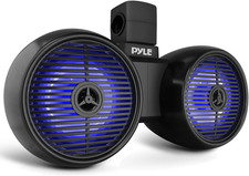 Dual Waterproof Off-Road Speakers - 6.5" 200W 2-Way Marine Wakeboard Tower Sound