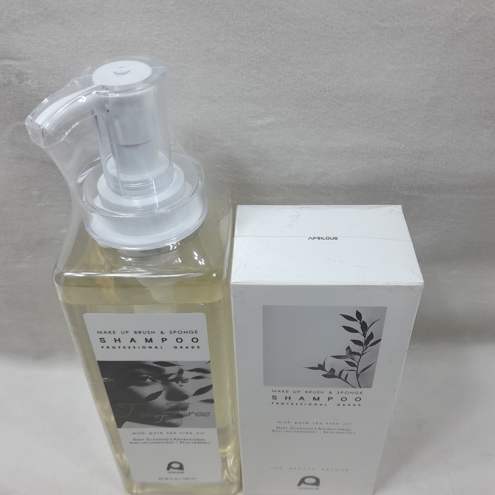 2~Makeup Brush Cleaner, Tea Tree Oil, Shampoo for Sponges & Puffs, Deep Cleaning