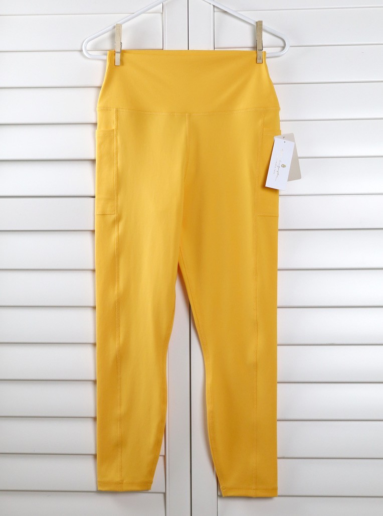 SPIRITUAL GANGSTER NWT $98 Nova 7/8 Pocket Leggings Pants in Mango Size Large thumbnail 2