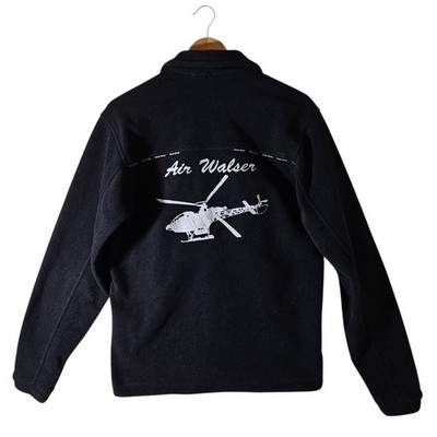 Lowe Alpine Air Walser Helicopter Embroidered Fleece Jacket Size M/L
