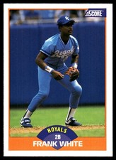 Frank White 1989 Score #390 Royals MLB READ FREE SHIPPING AutographDen