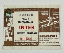 FINALE COPPA ITALIA TORINO vs INTER 81/82 biglietto stadio calcio